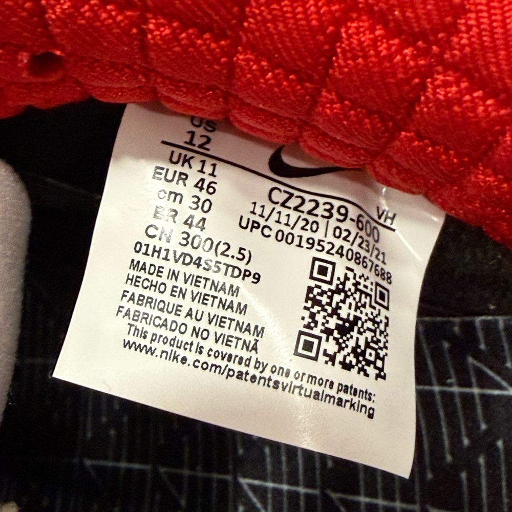 Nike SB Dunk Low Pro QS What The Paul CZ2239-600 Red Black Rogue Mais Noir Sz 12 - Picture 14 of 16